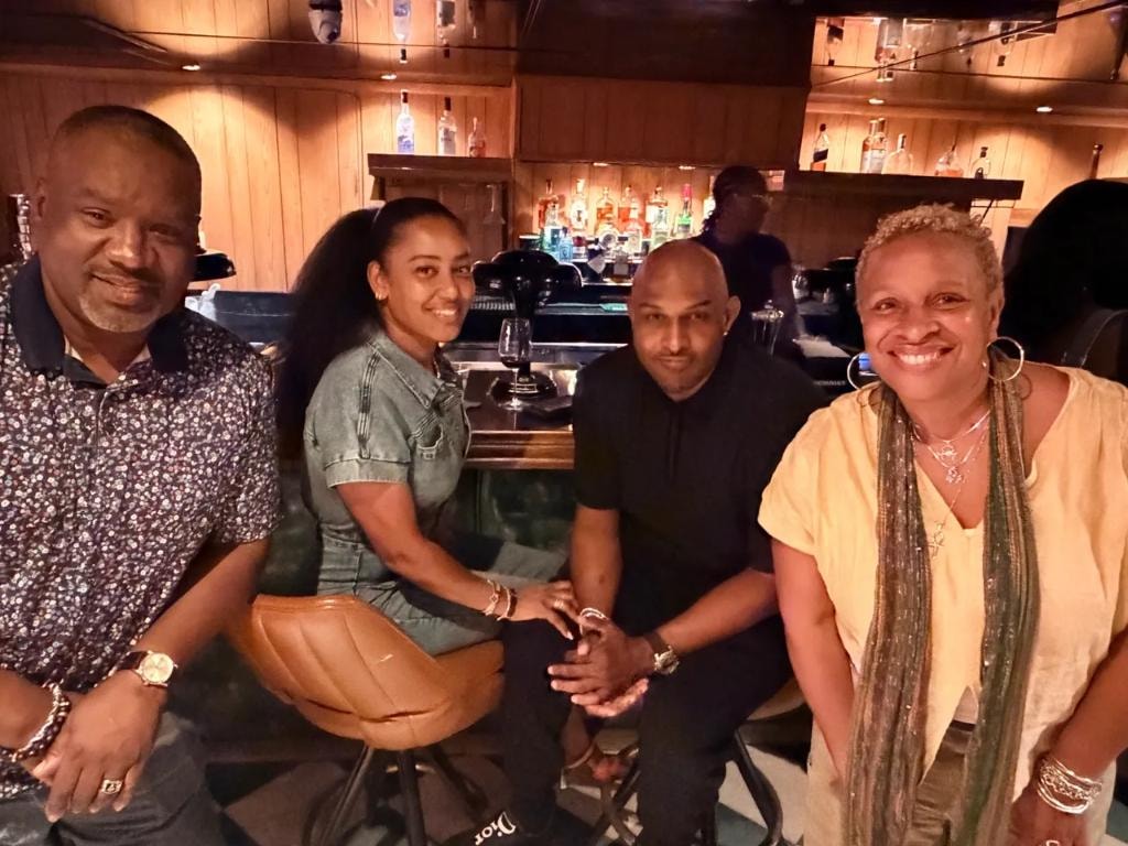 Ed Ponder, Joanne & Mike Gardner, Yvette Harris